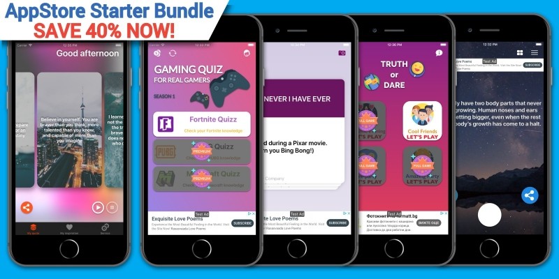 AppStore Starter Bundle - 5 iOS Application