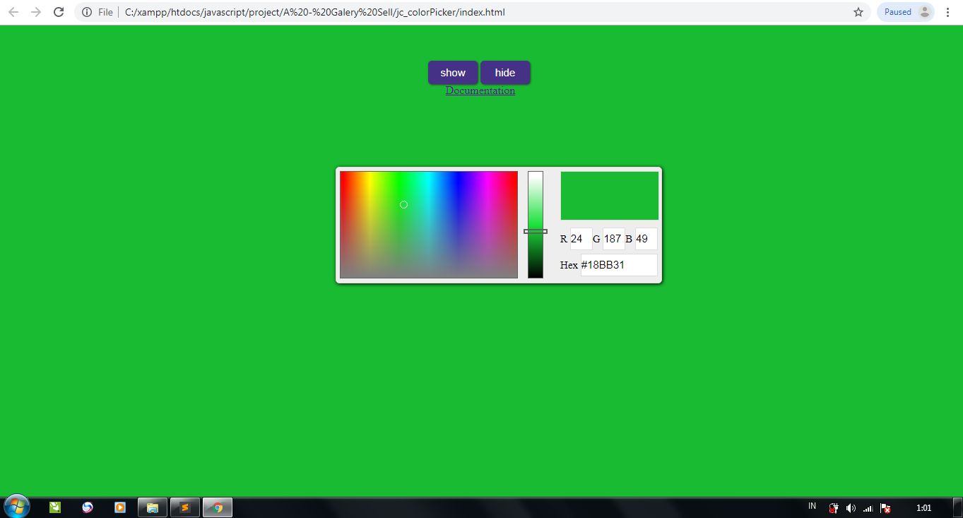 Jc Color Picker Javascript By Jekicun Codester