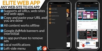 Elite Web App - iOS Template