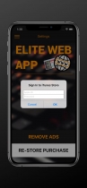 Elite Web App - iOS Template Screenshot 7