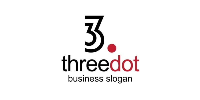 Threedot Three Number Logo
