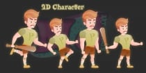 Cute Man 2D Game Character Screenshot 1