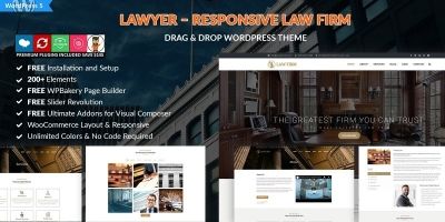 Lawyer - Responsive Law Firm WordPress Theme