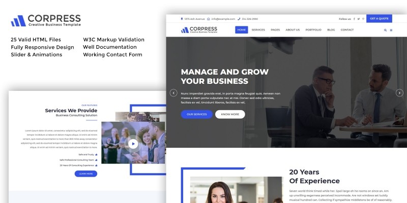  Corpress - Business and Corporate HTML5 Template