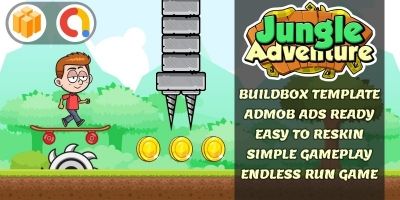 Super Boy Jungle Run -  Buildbox Template