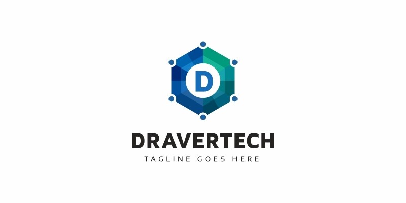 Dravertech - D Letter Logo