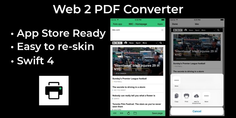  Web2PDF - iOS Source Code