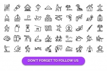 500 Outing and Journey Vector Icons Pack Screenshot 2
