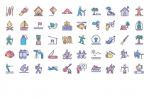 500 Outing and Journey Vector Icons Pack Screenshot 3