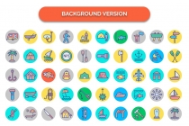 500 Outing and Journey Vector Icons Pack Screenshot 4