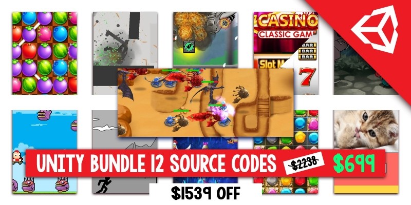 Super Bundle of 12 Premium Unity Games