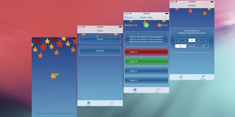 MC Quiz App - Xcode iOS Source Code