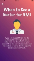 BMI Calculator - Android App Source Code Screenshot 4