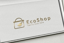 Eco Shop Logo Template Screenshot 1