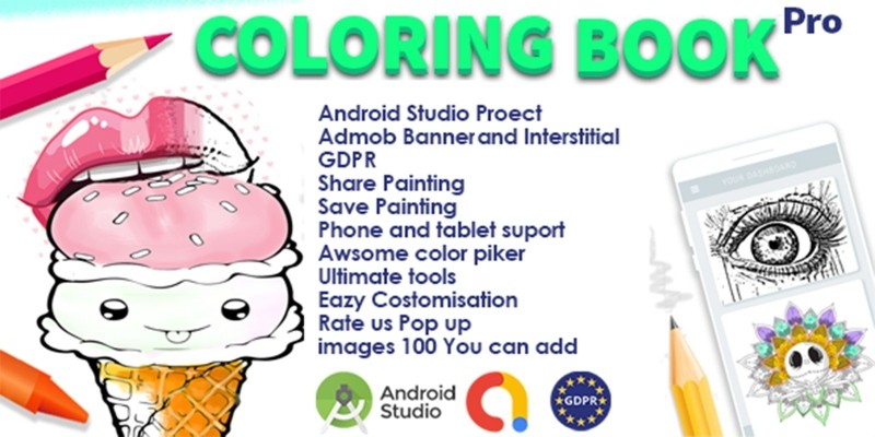 Pro Coloring Book and Drawing Tool Android