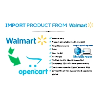 Import Product From Walmart - OpenCart Extension