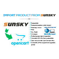 Import Product From Sunsky - OpenCart Extension