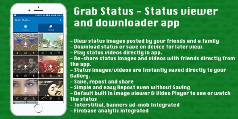Grab Status - Android Source Code