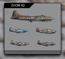 Aircraft Sprites Icons United States World War 2 Screenshot 2