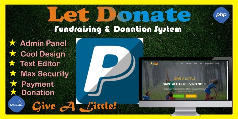 Let Donate - Fundraising Donation System Script