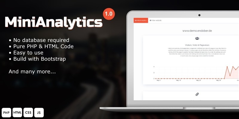 MiniAnalytics - PHP Web Analytics Application