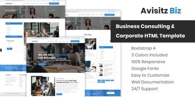 Avisitz Biz - Corporate Business HTML5 Template