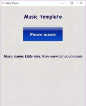 Java Audio Player Template Screenshot 1