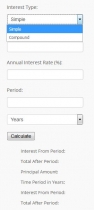 Interest Calculator For WordPress Screenshot 1