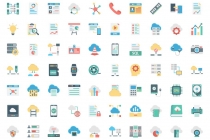 300 Cloud Data Color Vector Icons Screenshot 2