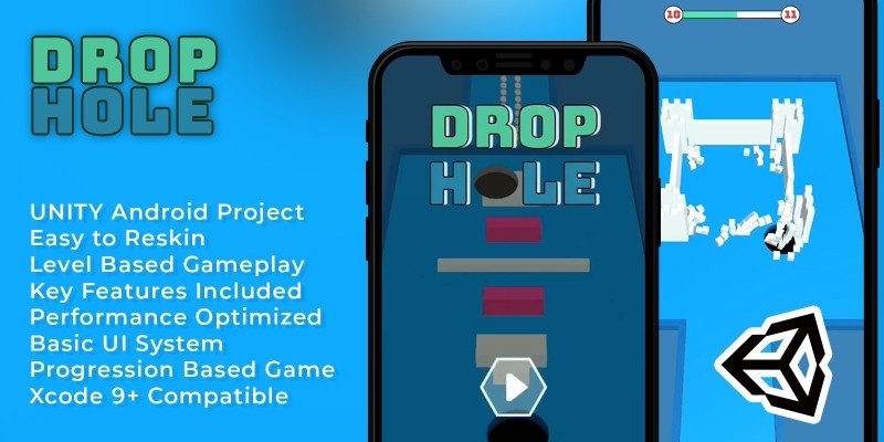 Drop Hole - Hyper Casual Unity Template