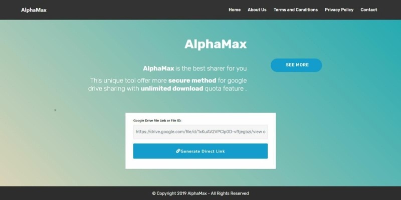 Alphamax PHP Script