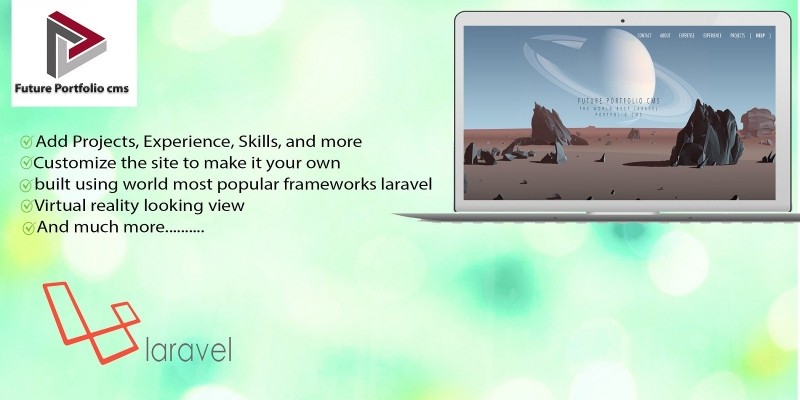 Future Portfolio CMS - Laravel Script
