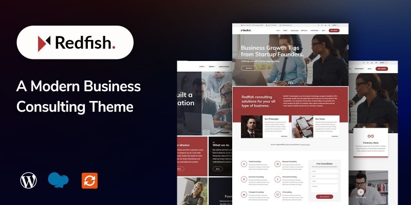 Redfish -Modern Business WordPress Theme