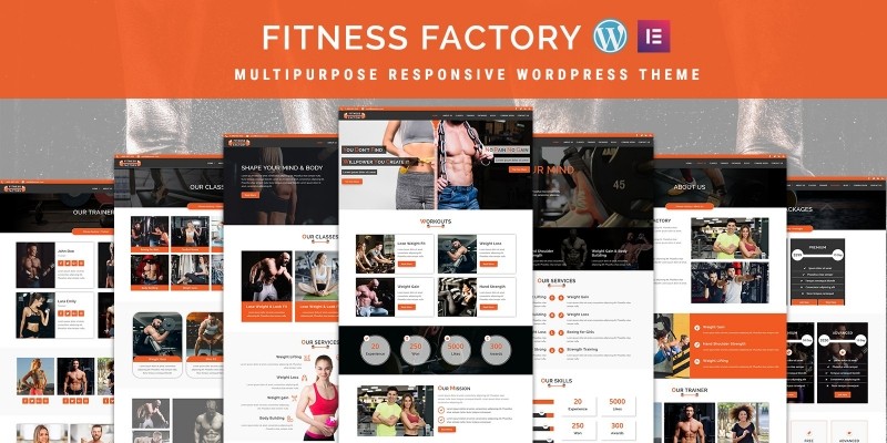 FitnessFactory - WordPress Theme