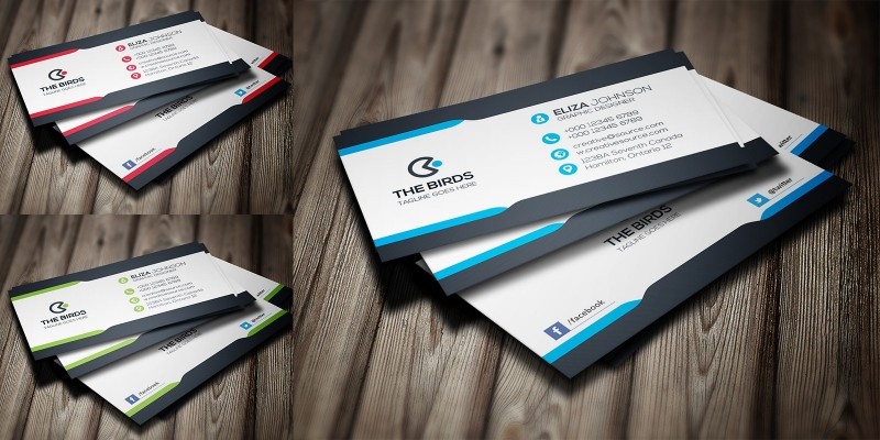 Flat Business Card 4 color ready