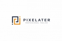 Pixelater P Letter Logo Screenshot 2