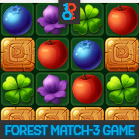 Forest Match 3 Unity Game Template