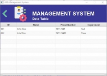 AM Data Management System Script Screenshot 1