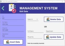 AM Data Management System Script Screenshot 4