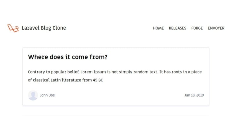 Laravel Blog Clone Script