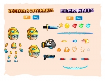 SpaceBoy 2D Game Sprites Screenshot 3