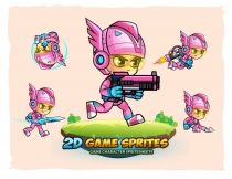 SpaceGirl 2D Game Sprites Screenshot 1