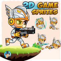 Eagle Warrior 2D Game Sprites