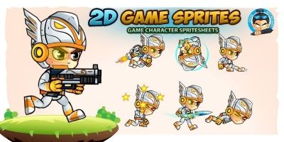Eagle Warrior 2D Game Sprites