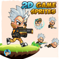 Allan 2D Game Character Sprites