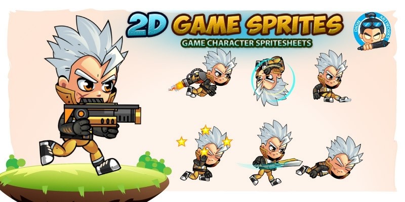 Allan 2D Game Character Sprites