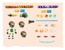 Green Cyborg 2D Game Sprites Screenshot 3