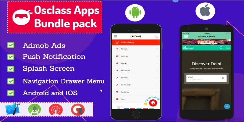 Osclass Android and iOS App Bundle Pack