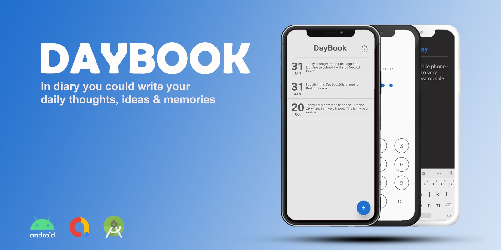DayBook Minimal Diary App Android by MikodesTeam Codester