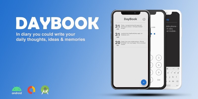 DayBook - Minimal Diary App Android